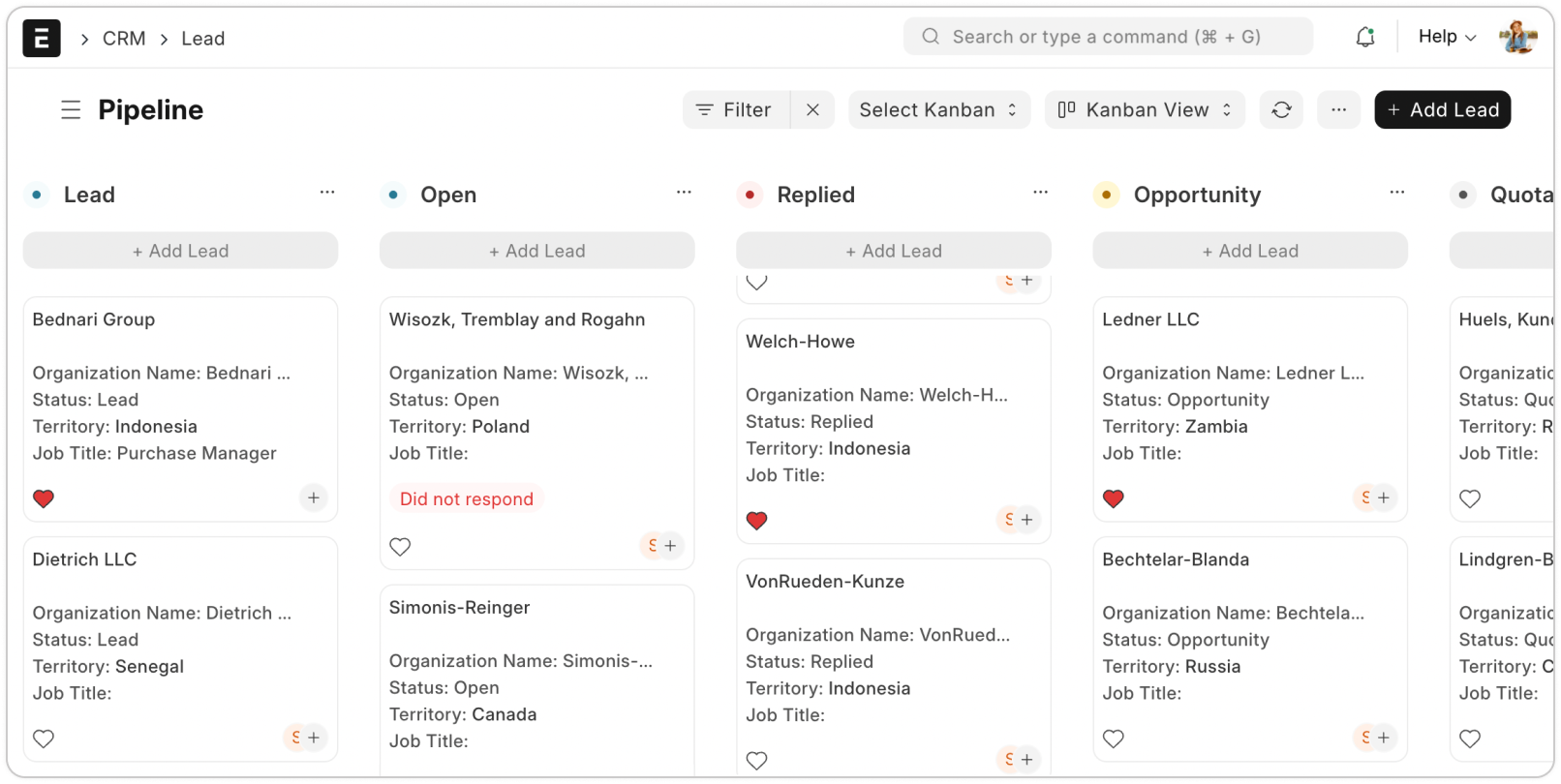 Opportunity Pipeline